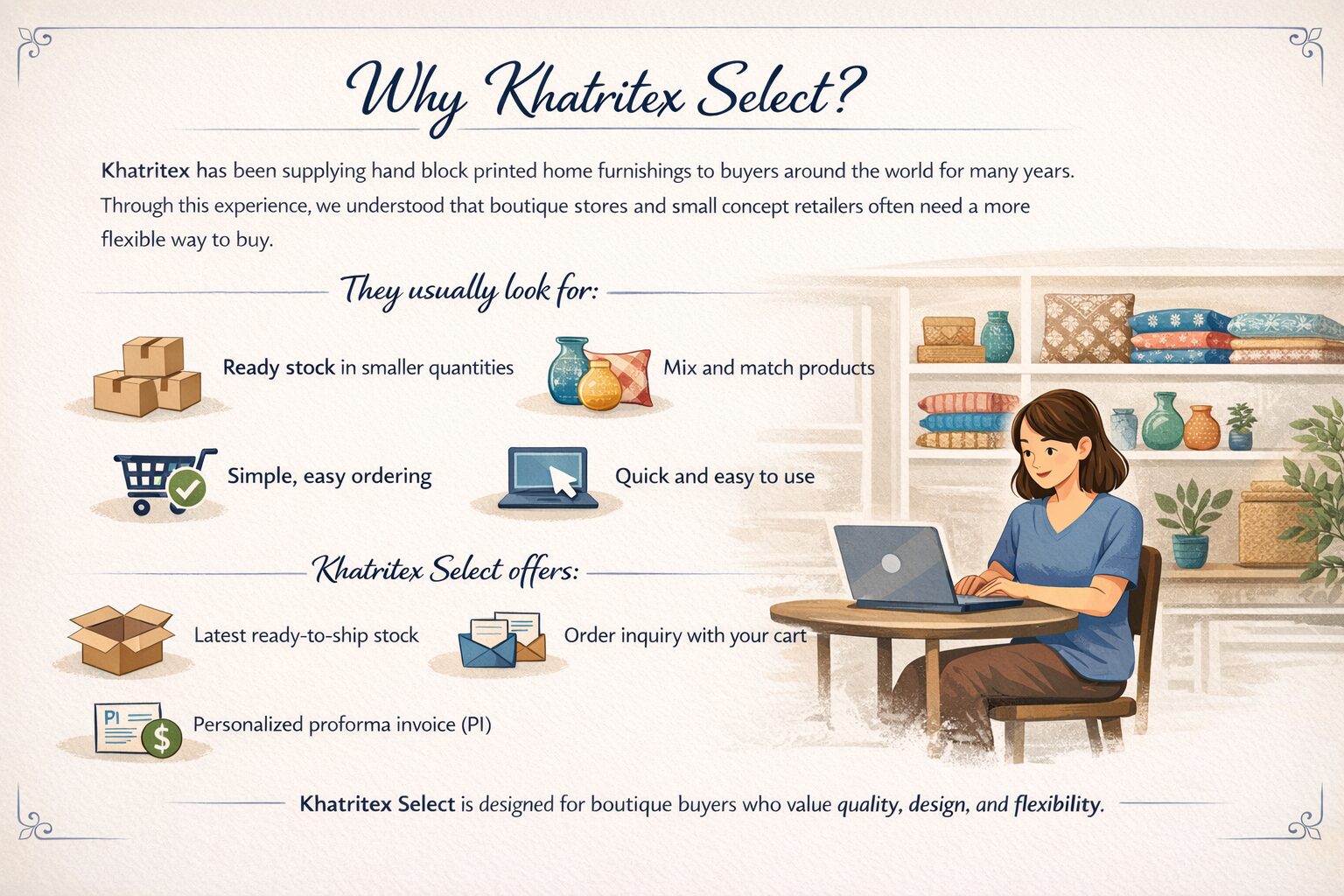 why khatritex select for block printing.